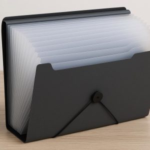 17 Premium Polypropylene Expanding File Folder with 13 Pockets for Document Storage
