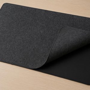 28 Double Sided Desk Pad with PU Leather and Felt for Versatile Workspace